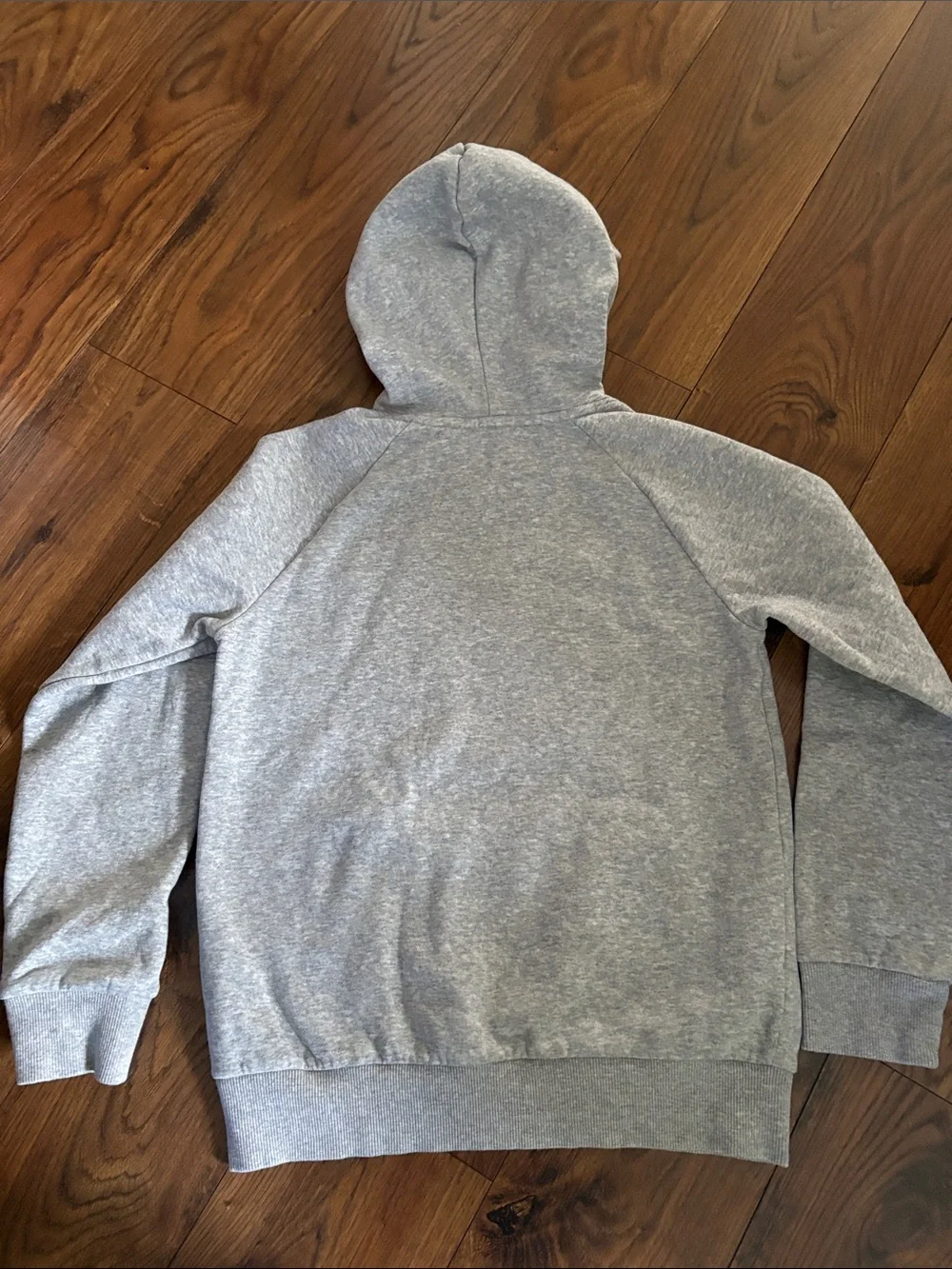 Boys Under Armour Light Gray Hoodie with Logo